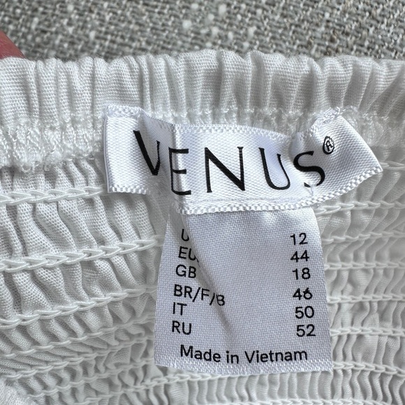 Venus White high low strap shoulder top cute & sexy excellent condition size 12 - Picture 2 of 9